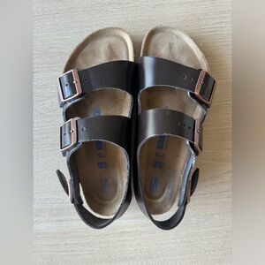 Birkenstock Milano in oiled leather